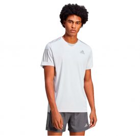 Camiseta adidas Masculino Own The Run S Traço Cinza - IC7624 - Imagem 4