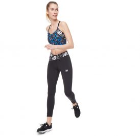 Calça New Balance Feminina High Rise 7 M Preto – WP21177BK - Imagem 4