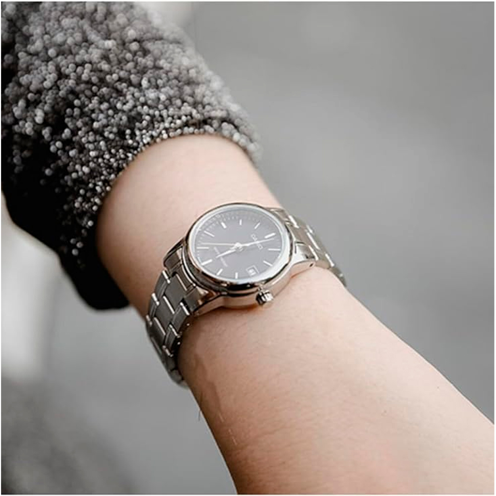 Relógio Feminino Casio LTP-V002D-1AUDF Prata 4 61 AhMCjHzL