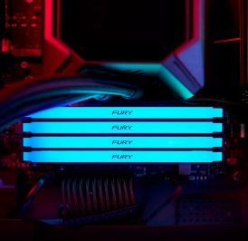 Memória Kingston DDR4 32GB 2666MHz Black RGB Fury Beast – KF426C16BB2A/32 - Imagem 5