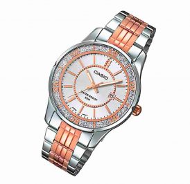 Relógio Feminino Casio LTP-1358RG-7AVDF Rosa/Prata - Imagem 3