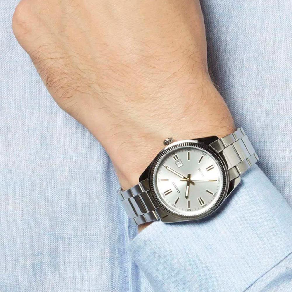 Relógio Masculino Casio MTP-1302D-7A2VDF Prata 4 MTP 1302D 7A2VDF