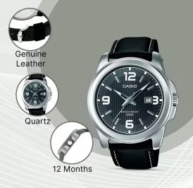 Relógio Masculino Casio MTP-1314L-8AVDF Preto/Prata - Imagem 4