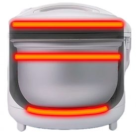 Panela Elétrica de Arroz Zojirushi NS-RPC10FJ 5.5 Xicaras 1L 110V - Tulipa - Imagem 3