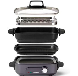 Grill Multicooker Cuisinart com Panela a Vapor GR-M3BRB 1.400W 5L 220V 60Hz - Imagem 2