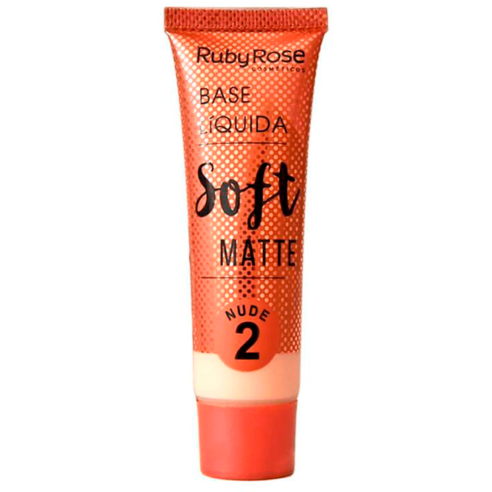Base Liquida Ruby Rose Soft Matte Bege HB 8050-2 - Roma Shopping