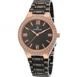 Relógio Feminino Daniel Klein Premium DK.1.12407-3 Preto/Rosa/Ouro - Imagem 1