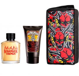 Perfume Stranger Things Eau de Toilette Masculino 100ML + Gel de Banho 150ML + Bolsa de Higiene - Imagem 2
