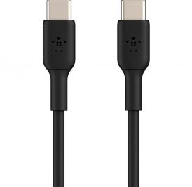 Cabo Belkin BoostCharge 1M USB-C/USB-C Preto - CAB003BT1MBK - Imagem 1