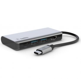 Hub Belkin AVC006BTSGY USB-C 4-IN-1 Multiporto - Imagem 2