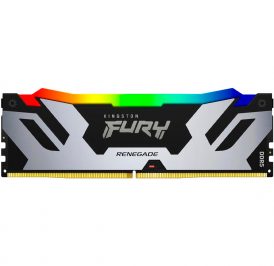Memória Kingston DDR5 32GB 6400MHz Fury Renegade RGB Silver KF564C32RSA-32 - Imagem 1
