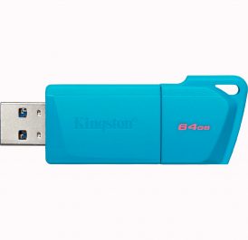 Pendrive Kingston DataTraveler Exodia M 64GB USB 3.2 GEN 1 - Turquesa KC-U2L64-7LB - Imagem 1