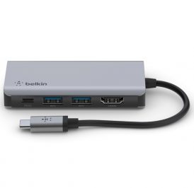 Hub Belkin AVC006BTSGY USB-C 4-IN-1 Multiporto - Imagem 1