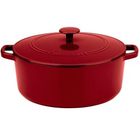 Caçarola Cuisinart CI670-30CR Ferro Fundido Esmaltado 6.62L – Cardinal Vermelha - Imagem 1