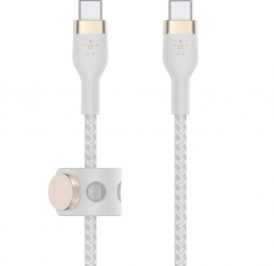 Cabo Belkin BoostCharge Pro Flex 2M USB-C/USB-C 60W Branco - CAB011BT2MWH - Imagem 1