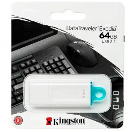 Pendrive Kingston DataTraveler Exodia 64GB USB 3.2 GEN 1 Branco - KC-U2G64-5R - Imagem 2