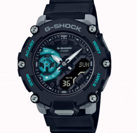 Relógio Masculino Casio G-SHOCK GA-2200M-1ADR - Preto/Azul - Imagem 1