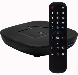 Receptor FTA HTV H8 4K Ultra HD 2GB+16GB Wi-Fi/HDMI/USB Bivolt - Preto - Imagem 1