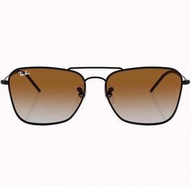 Óculos Ray Ban Unissex RBR0102S 002/CB 58 - Preto Polido - Imagem 1
