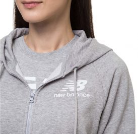 Moletom New Balance Feminino Essentials XS Cinza - WJ03530AG - Imagem 5