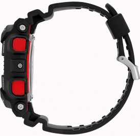 Relógio Masculino Casio G-SHOCK GA-100-1A4DR - Preto/Vermelho - Imagem 2