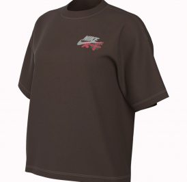 Camiseta Nike Feminina Sportswear M - Marrom FJ9754-237 6 Camiseta Nike Feminina Sportswear M - Marrom FJ9754-237 - Image 3