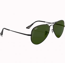 Óculos Ray Ban Unissex RB3689 914831 58 - Preto Polido - Imagem 3