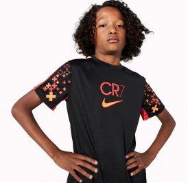 Camiseta Nike Infantil Masculino CR7 Academy23 XL - Preto FJ6176-010 - Imagem 3