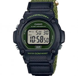 Relógio Masculino Casio W-219HB-3AVDF - Preto - Imagem 1