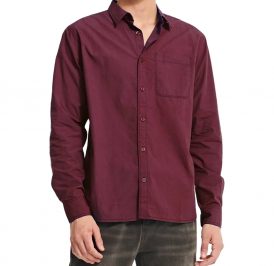 Camisa Caterpillar Masculino Foundation Convertible LS 2XL Bordó - 4020021-12559 - Imagem 1