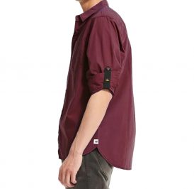 Camisa Caterpillar Masculino Foundation Convertible LS 2XL Bordó - 4020021-12559 - Imagem 3