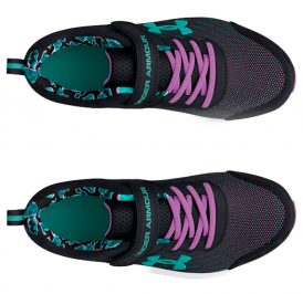 Tênis UNDER ARMOUR Infantil Feminino Assert 10 AC Printed 30 Preto/Roxo - 3027407-001 - Imagem 2