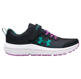 Tênis UNDER ARMOUR Infantil Feminino Assert 10 AC Printed 30 Preto/Roxo - 3027407-001 - Imagem 1