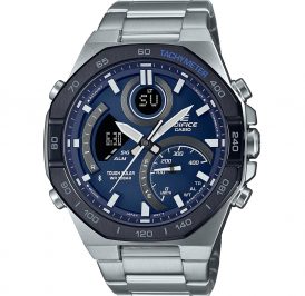 Relógio Masculino Casio ECB-950DB-2ADF - Prata/Azul - Imagem 1