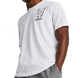 Camiseta UNDER ARMOUR Masculino Chrome Short Sleeve S Branco - 1382832-100 - Imagem 1
