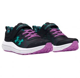 Tênis UNDER ARMOUR Infantil Feminino Assert 10 AC Printed 30 Preto/Roxo - 3027407-001 - Imagem 3