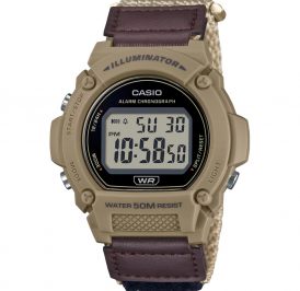 Relógio Masculino Casio W-219HB-5AVDF - Light Brown - Imagem 1