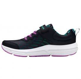 Tênis UNDER ARMOUR Infantil Feminino Assert 10 AC Printed 30 Preto/Roxo - 3027407-001 - Imagem 4