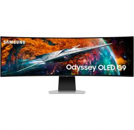 Monitor Curvo Samsung Odyssey G9 49'' DQHD Quantum 240Hz Alexa Dex Wi-Fi - LS49CG954SNXZA - Imagem 1