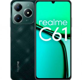 Smartphone realme C61 RMX3930(EUCIS) Dual SIM 6GB+256GB 6.78″ OS 14 - Dark Green 631011003712 - Imagem 1