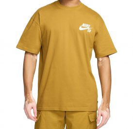 Camiseta Nike Masculino SB Classic Logo Skate L Amarelo – DC7817716 - Imagem 3
