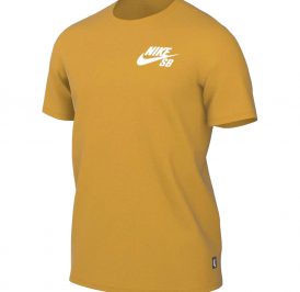 Camiseta Nike Masculino SB Classic Logo Skate L Amarelo – DC7817716 - Imagem 1