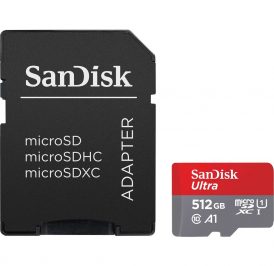 Cartão de Memória Micro SD SanDisk Ultra SDXC 512GB 150 MB/s – SDSQUAC-512G-GN6MA - Imagem 1