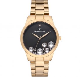 Relógio Feminino Daniel Klein DK.1.12612-2 Premium – Ouro/Preto - Imagem 1