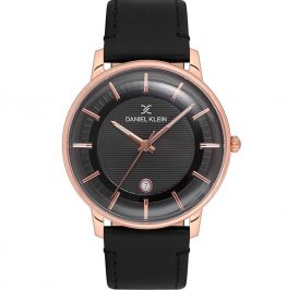 Relógio Masculino Daniel Klein DK.1.12570-4 Premium – Preto/Rosa Ouro - Imagem 1