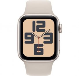 Apple Watch SE 2 44 mm GPS – Silver Aluminum/Starlight MRE53LL/A M/L - Imagem 2