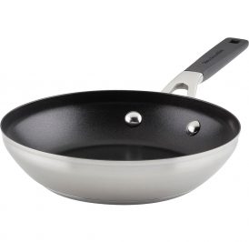 Frigideira KitchenAid 71019 Indução Antiaderente Aço Inoxidável Escovado 20CM - Prata - Imagem 1