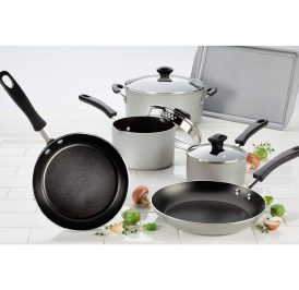 Jogo de Panelas Farberware 22304 Antiaderente Diamond Max Cinza Prata - 15 Peças - Imagem 3