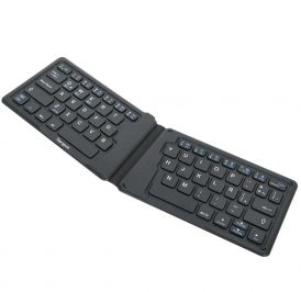 Teclado Targus AKF003ES Bluetooth Dobrável Antimicrobial Espanhol - Preto - Imagem 1