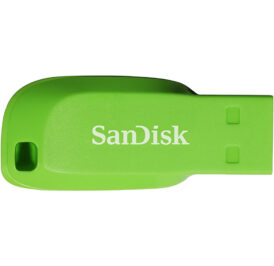 Pendrive SanDisk Z50C Cruzer Blade 32GB USB 2.0 – Electric Green - Imagem 1